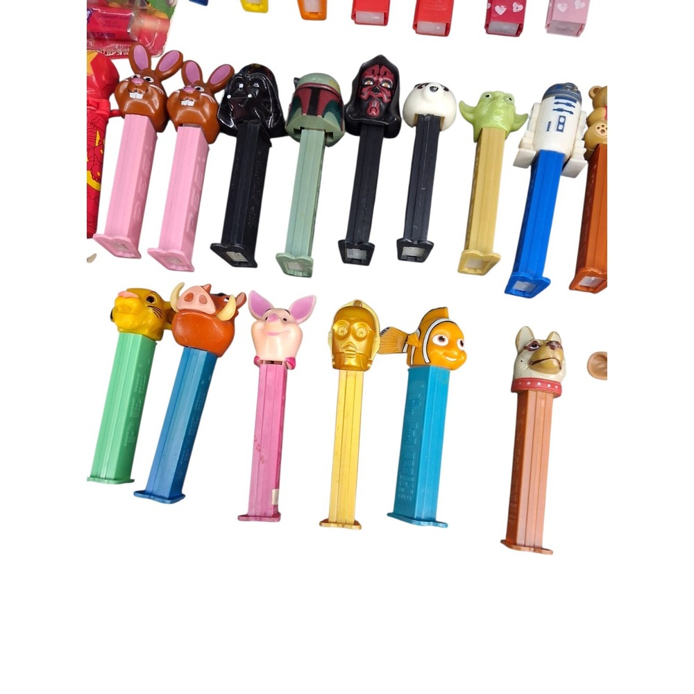 Large 50+ PEZ Dispenser Lot Disney Star Wars Lion King Nemo Marvel Vintage Mix - Picture 10 of 16
